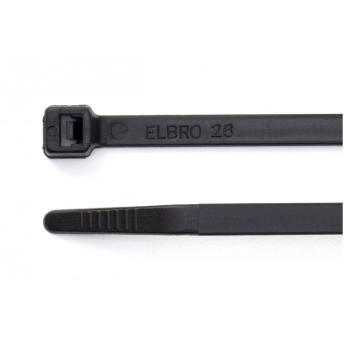 HFC300BLK - Partex - Black Cable Tie 300x4.8mm pack of 100
