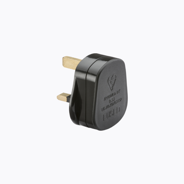 SN1383BK - Knightsbridge - 13A plug top black