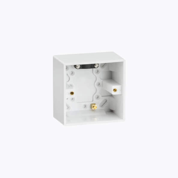 SN1610 - Knightsbridge - 47MM pattress box with earth terminal