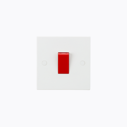 SN8331 - Knightsbridge - 1G 45A DP Switch with Red Rocker