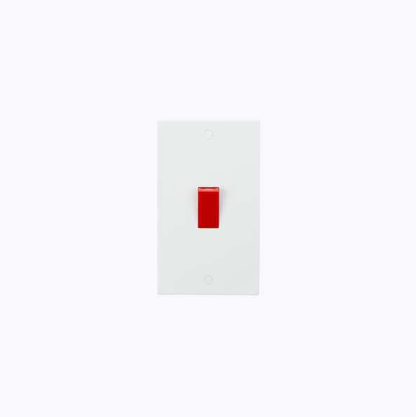 SN8332 - Knightsbridge - 2G 45A DP Switch with Red Rocker