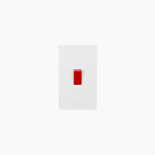 SN8332 - Knightsbridge - 2G 45A DP Switch with Red Rocker